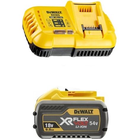 Dewalt – Batterie Flexvolt 54V/18V 9,0Ah – DCB118X1 – Technologie XR pour performances élevées – Compatible avec outils 18V et 54V (1/3)