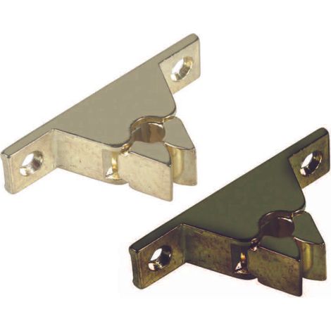PINZA FERMAPORTA SENZA INCONTRO- - mm.60x32x14h. ottone bronzato - 10 pezzi