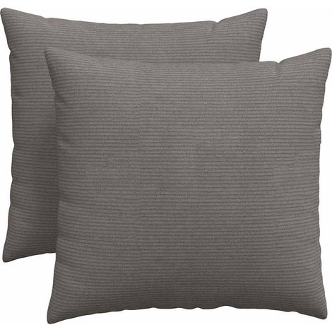 Maison Exclusive - Cojines de sofá 2 pcs Gris Claro 50 x 50 cm Te
