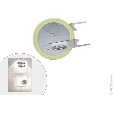 Panasonic - Pile bouton lithium blister BR2032/VCN PANASONIC 3V 190mAh (1/4)