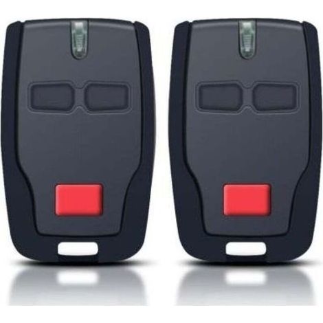 Télécommande Porte Garage 2 Pièces 2 Canaux Compatible Mitto RCB Kleio Ghibli TRC Fréquence 433 MHz (1/4)