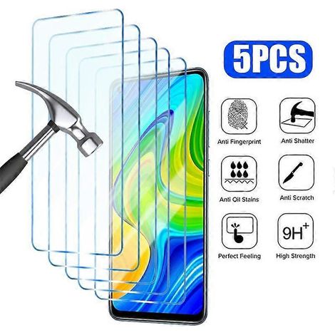 Lot de 5 protections d'écran en verre trempé pour Redmi 9A (1/5)