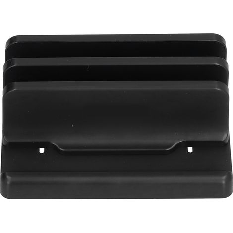 Support PC portable double ouverture, support vertical pour MacBook Pro, rangement de bureau pour ordinateur portable, base en métal (1/5)