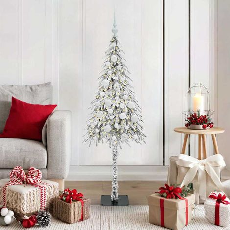 vidaXL Árbol de Navidad White 120 cm PE y Acero (1/5)