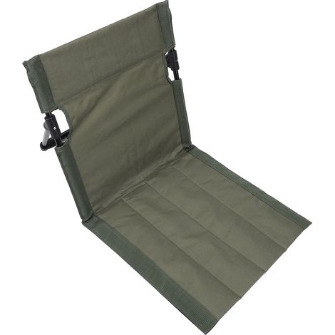 Sedia pieghevole da esterno, sedia con schienale, leggera e comoda per il campeggio, portatile, per il parco o il relax, sedia relax individuale, sedia da pesca — verde militare