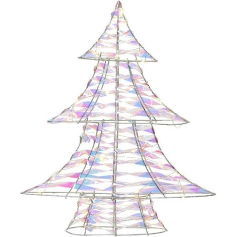 Lumineo Albero di Natale Iridescente - 30 LED Bianco Caldi - 40 cm (1/4)