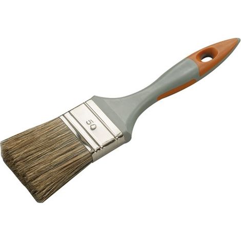 Savy Pinceau plat marron 50 mm pour bricolage peinture (1/3)
