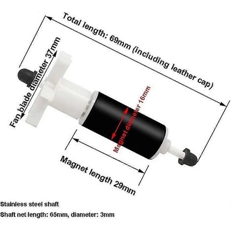Turbine/rotor pour bain à eau chaude Starlight-lay Z Spa E02 Type fixe (69 mm)-AquaForge