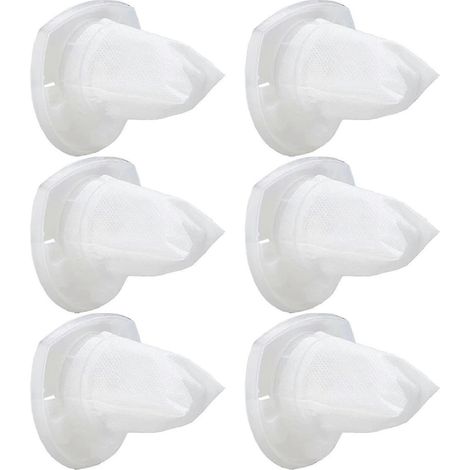 Lot de 6 filtres de rechange pour aspirateur sans fil Black & Decker VF110, ChV1410L, ChV9610, ChV1210, ChV1510, ChV1410L32 (référence 90558113-01). Non compatible avec les modèles suivants : [liste d (1/5)