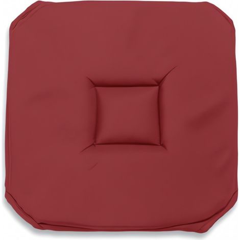 Dessus de chaise gobelin 40x40X3 cm ALIX rouge, par Soleil d'ocre (1/2)