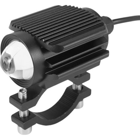 1 Paar. Farbe: Schwarz. Material: Aluminiumlegierung. Motorrad-Zusatzscheinwerfer, LED-Scheinwerfer, zweifarbig. (1/4)