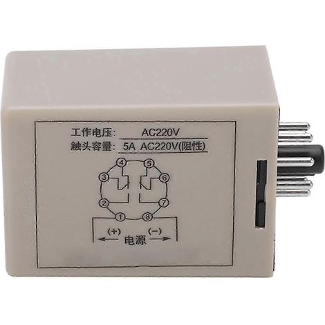 Relais Minuterie Temporisée 8 Broches 1S Cycle Infini 5A 220V AC pour Contrôle de Machine (1/5)
