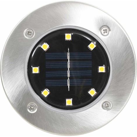 Maison Exclusive - Lampade Solari da Terra 8 pz Luci a LED Bianco Caldo (1/5)