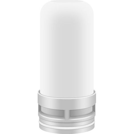 Faucet-mounted water filter system, compatible with kitchen and bathroom use. Reduces unpleasant chlorine and lead tastes (single filter element). (1/5)