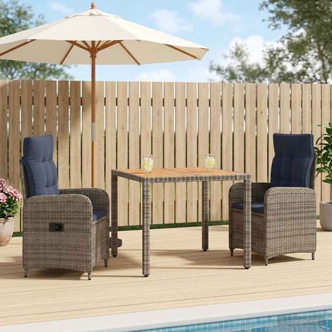 vidaXL Juego de comedor para exteriores 3 uds. (1/5)
