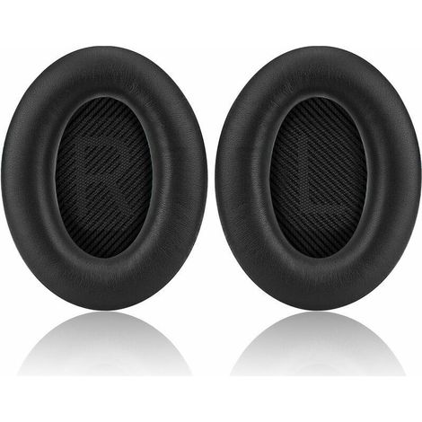 Replacement ear pads for QC25, ear cushion for Bose Quiet Comfort 15 QC15 QC35 AE2 AE2i AE2w, around-ear earphone pads and inner foam mat (Black) (1/5)