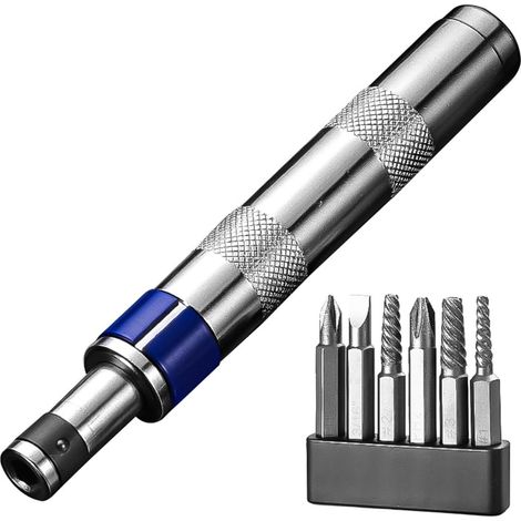 Tête réversible amovible professionnelle pour tournevis à impact de maintenance industrielle (1/5)