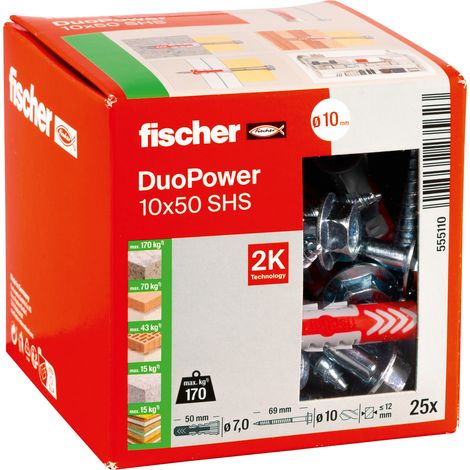 fischer DUOPOWER 10x50 S 25 Stk