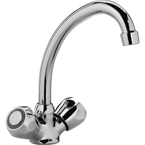 RUBINETTERIA PAFFONI Danubio rubinetto cucina tradizionale con bocca girevole codice prod: DA181CR (1/2)