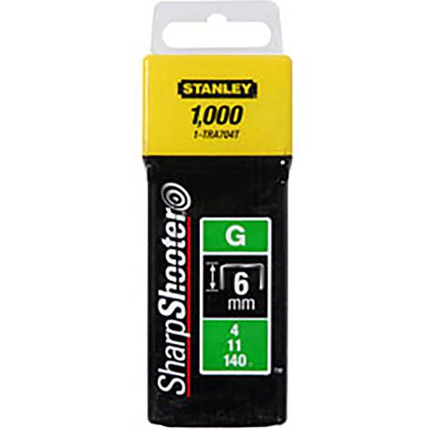 CAJA 1000 GRAPAS TIPO G (4/11/140) 12mm 1-TRA708T STANLEY