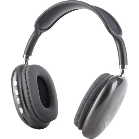 Écouteurs Bluetooth sans fil stéréo à double oreillette rétractable et confortable, noirs (1/5)