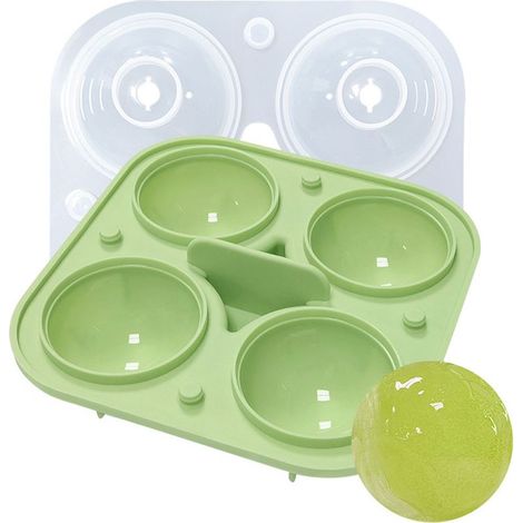 Eisform – Hergestellt aus lebensmittelechtem Silikon und Polypropylen – Mit abnehmbarem Deckel – Gefriergeeignet – 1 Stück (1/5)