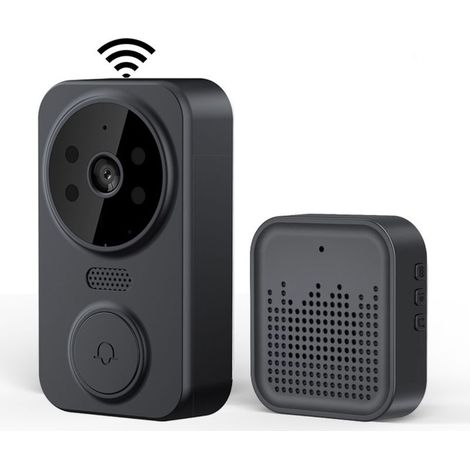 Sonnette vidéo sans fil intelligente - Interphone de sécurité - Caméra haute définition - Surveillance domestique. (1/5)