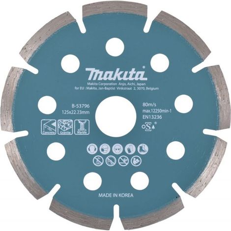 Makita - Diamanttrennscheibe für harte Materialien 125x22,2 mm B-53796