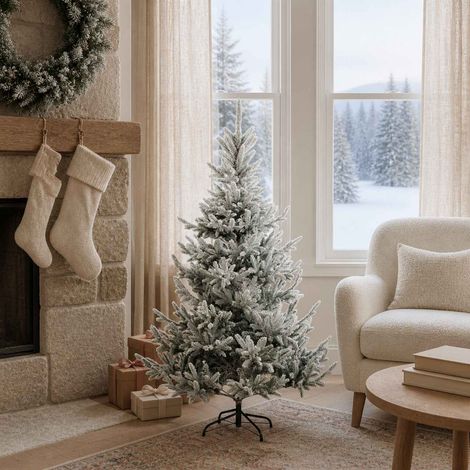 vidaXL Albero di Natale Artificiale con Rami Pieghevoli 120 cm (1/5)