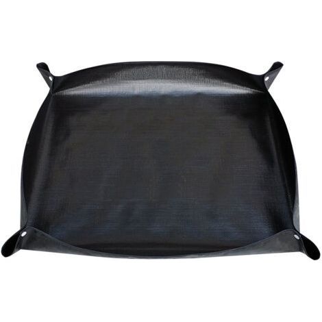 Tapis de rempotage pour plantes - 100 x 100 cm - Carré - Portable - Plateau de rempotage - Pliable - Bâche de rempotage étanche - Noir-Chrom (1/5)
