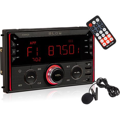 Autoradio 2DIN avec écran tactile 7" – Bluetooth 5.0 – Appel mains libres – Lecture MP3 et vidéo – Compatible caméra de recul – Blow (1/5)