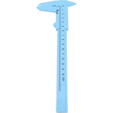 10 Stück Kunststoff-Messschieber, metrische Skala, Mini-Messwerkzeug für Schüler, Messzubehör 0–150 mm (1/5)