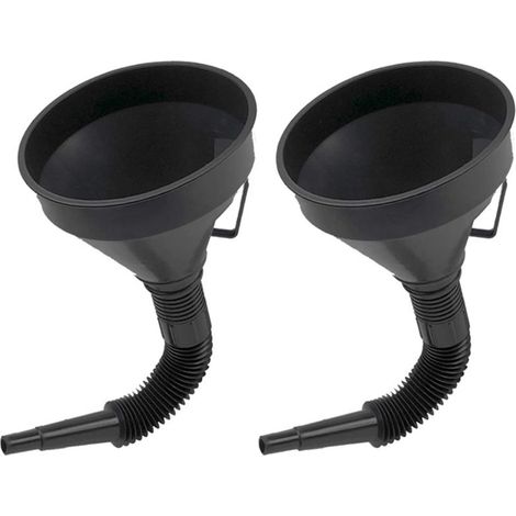 piezas de embudo de plástico flexible grande para combustible, aceite y filtro de motor con filtro para motocicletas, automóviles, gasolina y uso doméstico. (1/5)