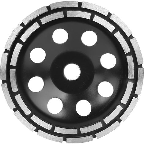 Ortviai Meule à meuler diamantée double rangée 180 mm pour meuleuse angulaire – coupe rapide et précise sur béton, briques et pierre (1/5)