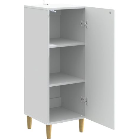 Sideboard/Anrichte/Buffet Weiß 33 x 34,5 x 90 cm Holzwerkstoff LXWW905258 (1/5)