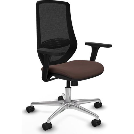 Sedia da Ufficio Piqueras y Crespo D086N0W Nero Marrone scuro (1/5)
