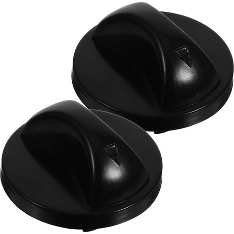 Lot de 2 Boutons de Minuterie pour Ventilateur Électrique en Abs Noir, Réglage Précis, Remplacement Fiable pour Usage Domestique (1/5)
