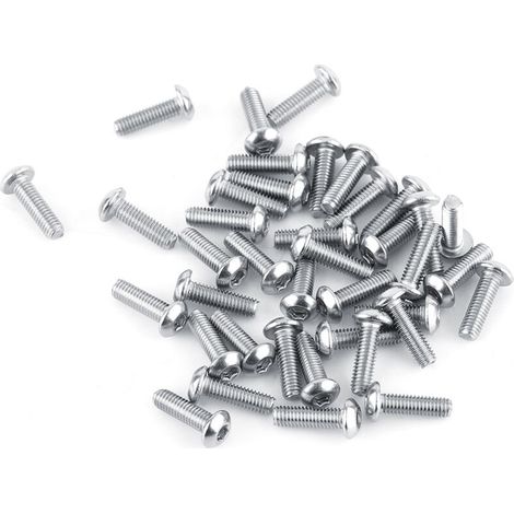 100 Stück M3x10 Edelstahl-Innensechskantschrauben für Reparatur und Montage