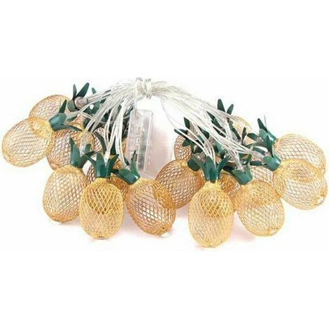 USB Powered Retro Wrought Iron Pineapple Lamp Decoration Light (1/5)
