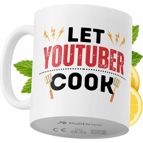 Lustige Tasse für YouTuber – Kaffee- oder Teetasse mit witzigem Textdesign – ideal für Geburtstage, Namenstage, Feiertage und besondere Anlässe. Hochwertige Tasse für Zuhause, Büro und Arbeit. Farbe: (1/5)
