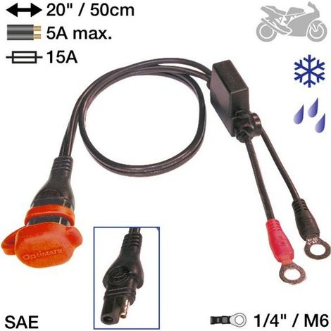 Accessoire connecteur fixe étanche Tecmate Optimate O1 SAE71