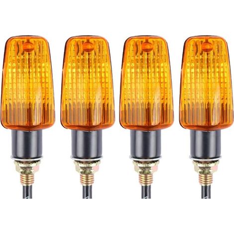 4 Stück Motorrad-Blinker 12V wasserdicht Universal für Motorrad, Roller, Quad, Cruiser, Offroad (1/4)