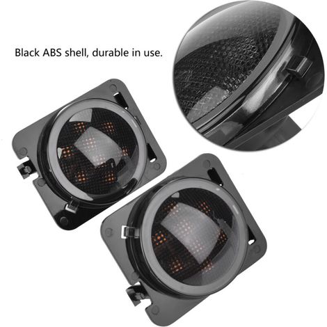 Paire de feux de position latéraux clignotants pour garde-boue LED pour Jeep Wrangler JK 2007-2015 (1/5)