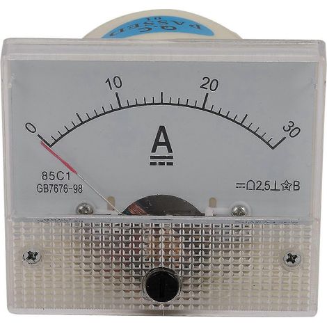 Ampèremètre analogique CC 85C1-A, indicateur de panneau, jauge d'ampèremètre 30 A, ampèremètres mécaniques (1/5)