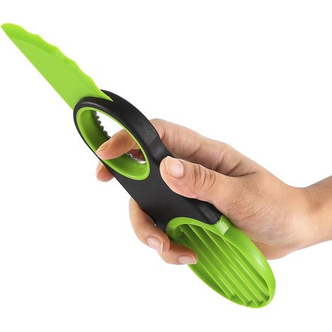 Multifunktionaler Obstschneider, Kiwi- und Avocadoschneider, Kernbohrer, Obstschneider, Avocadomesser, drei in einem