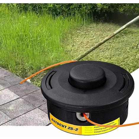 Cabezal de desbrozadora Autocut 25-2, apto para cabezales de desbrozadora, repuesto universal para cabezales de desbrozadora, cabezal de desbrozadora y cable de corte para cortar césped. (1/5)