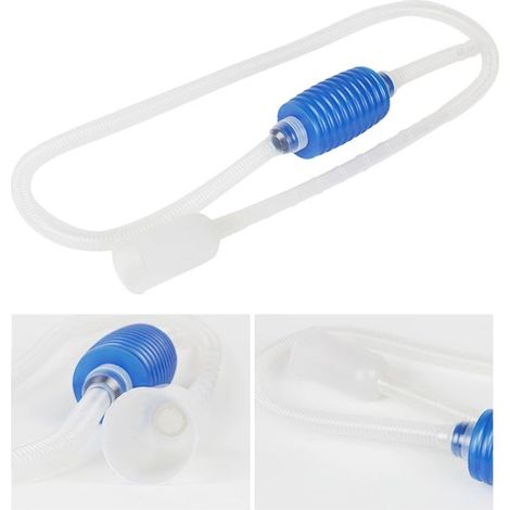 Siphon pour aquarium, pompe à siphon pour aquarium, changeur d'eau semi-automatique, accessoires de filtration d'eau pour gravier, 1 pièce (1,7 m)