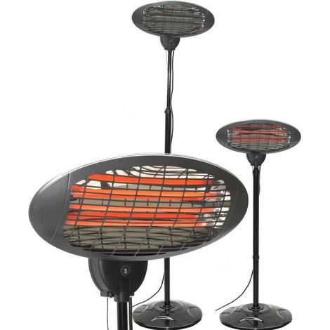 Elektro HEIZSTRAHLER 55178 Infrarot Terrassenstrahler 2000W Balkonstrahler (1/5)