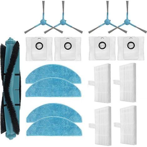 Pièces détachées pour aspirateurs Cecotec Conga séries 7490 Immortal et 8290 Immortal : brosse principale, filtre, lingettes de nettoyage et sac à poussière. (1/5)