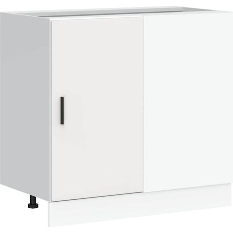 Maison Exclusive - Mobile Base Lavello “Lyon” Bianco in Legno Multistrato